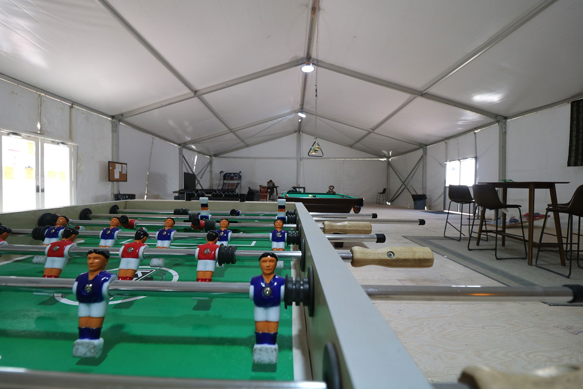 Interior image of a rec center.