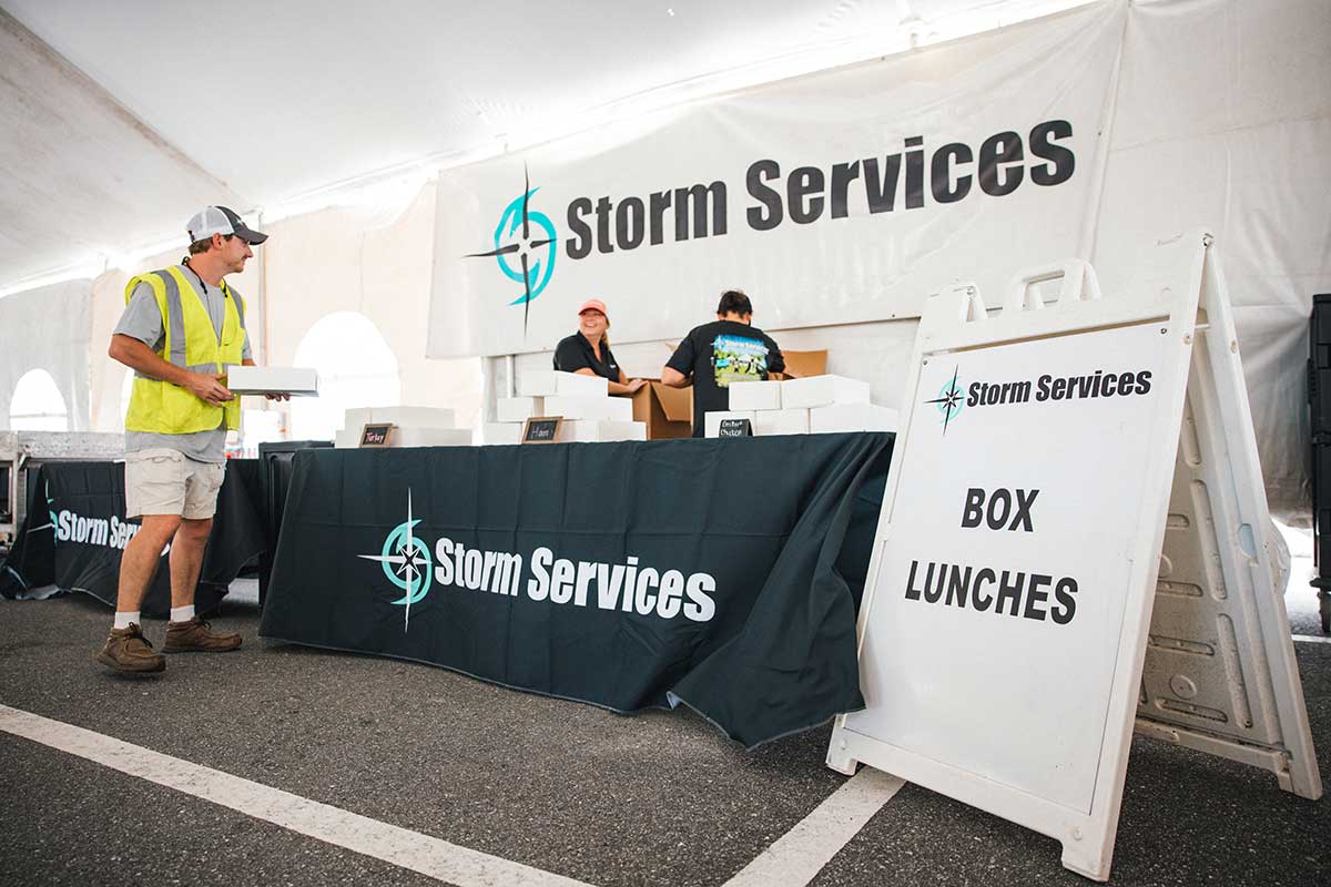 Box lunches for crews and Team Members